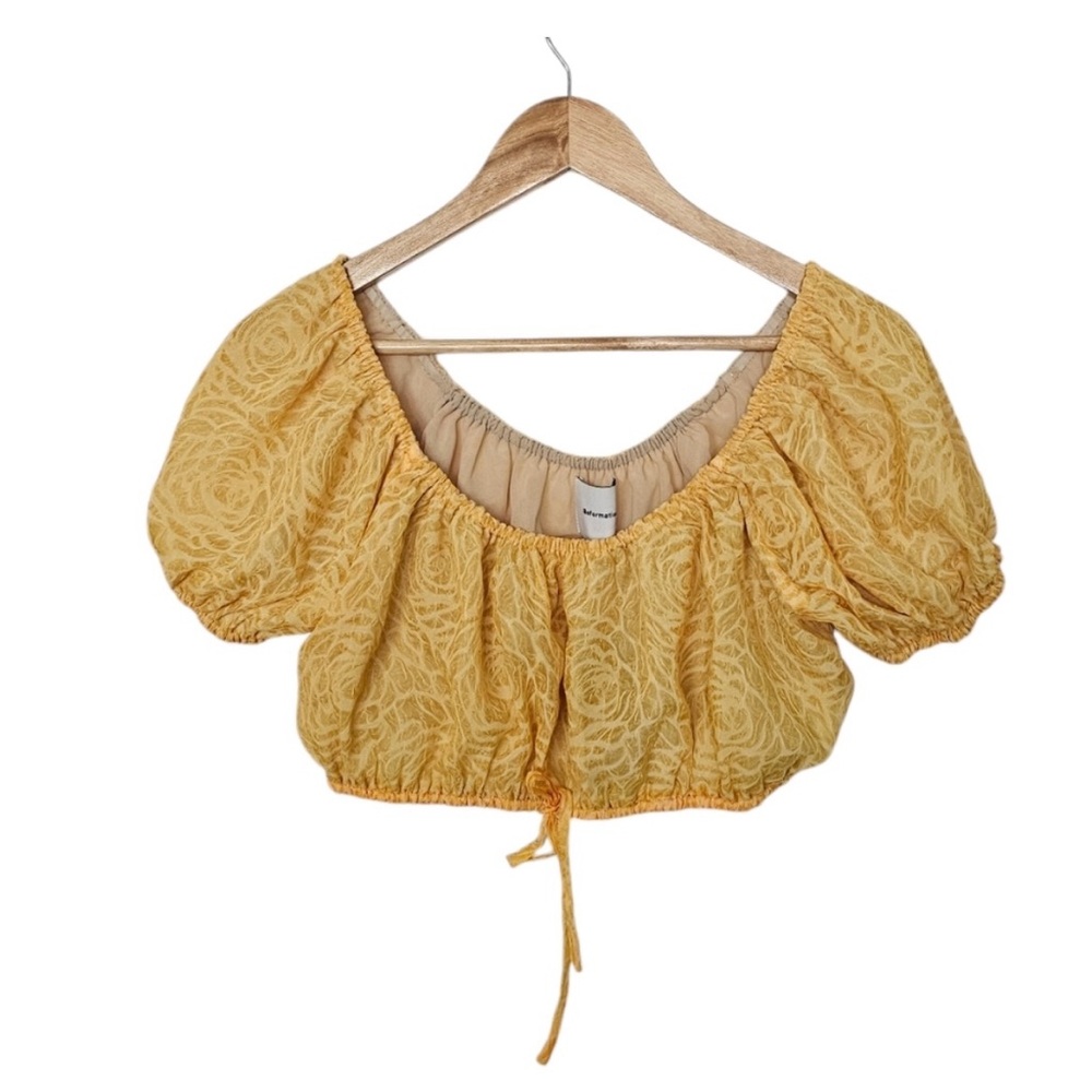 Yellow Off-Shoulder Two-Piece Set - Picture 7 of 7